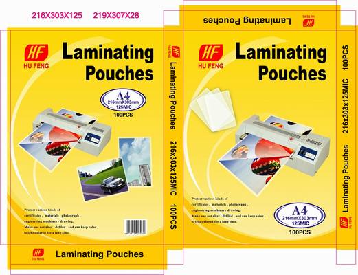 A4 A3 letter 75MIC 80MIC 125MIC hot thermal lamination film laminating film pouch lamination film supplier from China