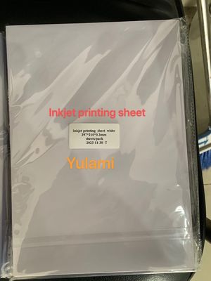 PVC Fusing Sheets PVC Fusion Sheets with 0.3mm White Inkjet Printing Sheet and 0.10mm Coated Overlay From China