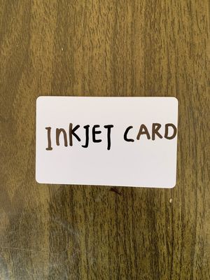 HIGH QUALITY WHITE BLANK PVC INKJET ID PVC CARD 0.76MM/760MIC 0.80MM/800MIC FOR  Epson & Canon inkjet printer from China