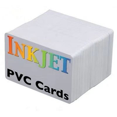 WHITE BLANK RFID THIN THICK PVC INKJET ID & CHIP CARD FM4442 FM4428 SLE5542 FOR  Epson & Canon inkjet printer from China