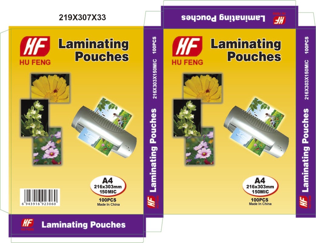 hot A4 A3 75MIC 80MIC 100MIC 125MIC 150MIC 175MIC 250MIC lamination pouch film lamination/laminating pouches suppliers
