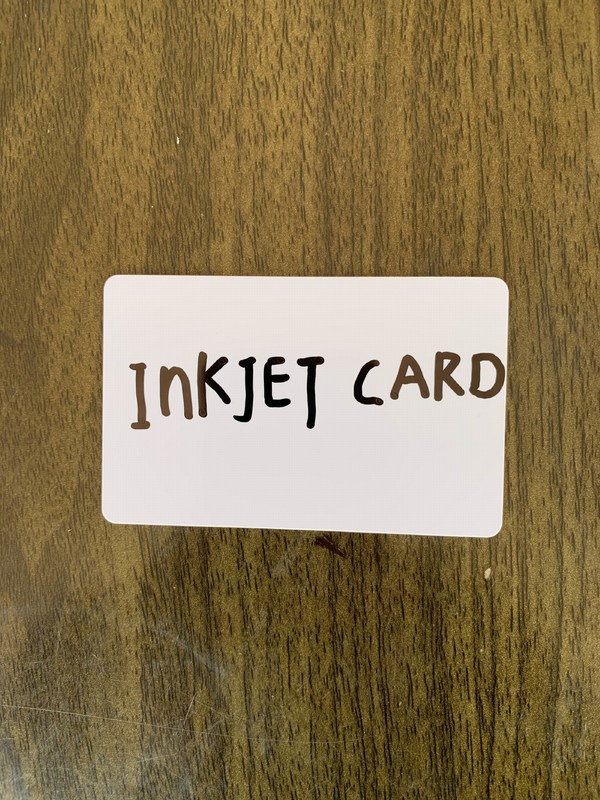 HIGH QUALITY WHITE BLANK PVC INKJET id CARD INKJET PVC ID CARD   for Epson or Canon inkjet printer from China